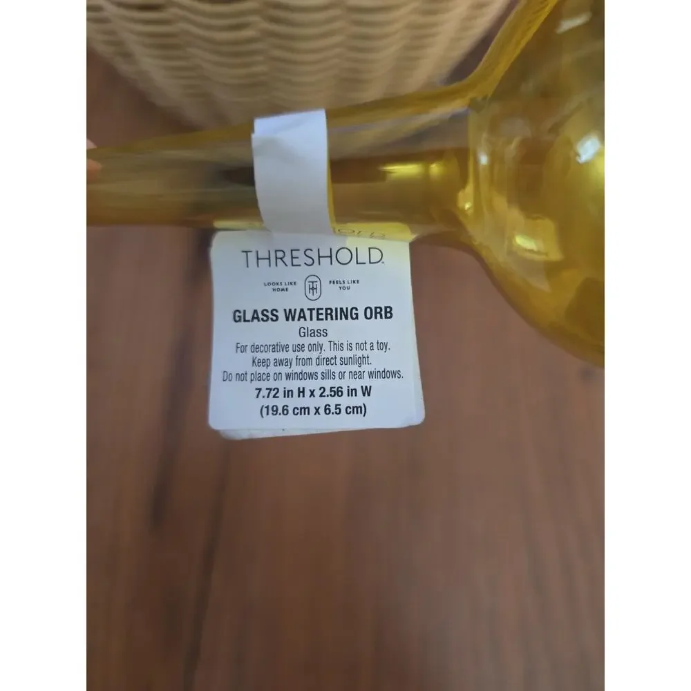 Threshold Glass Yellow Watering Orb